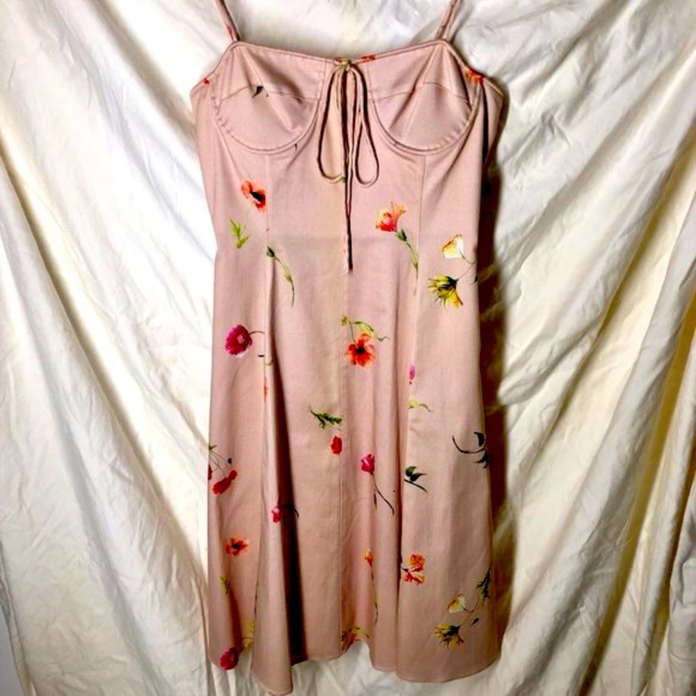 Gianni Bini pale blush floral sundress